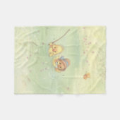 Babydeken met vintage eendjes  fleece deken (Voorkant (Horizontaal))