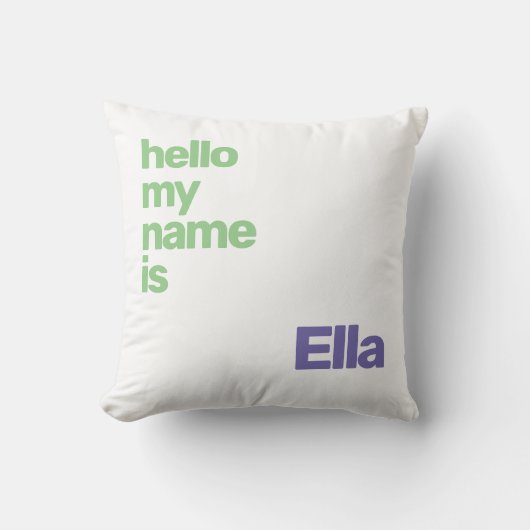 Babydeken Unisex Minimal Simple paarse White Kussen (Voorkant)