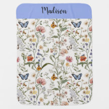 Babydeken Wilde Bloem Vlinder Bloem Tuin