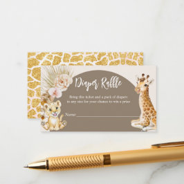 Babydieren boho arch baby shower luierhandel informatiekaartje