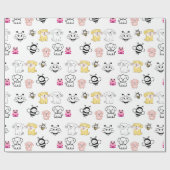 Babydieren Cadeaupapier (Vlak)