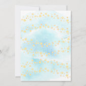 Babydieren Hot Air Ballon Ride Baby Boy Shower Kaart (Achterkant)