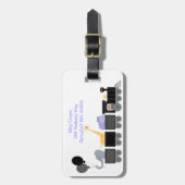 Babydieren op een Bagagelabel (Voorkant verticaal)