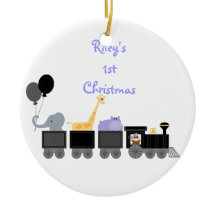 Babydieren op een treinstel