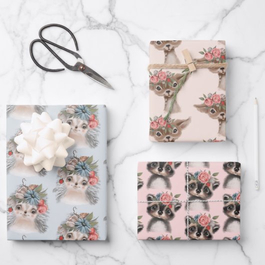 Babydierentuin Inpakpapier Vel (Voorkant)