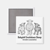 Babydoll Sheep products Magneet (Voorkant / Achterkant)