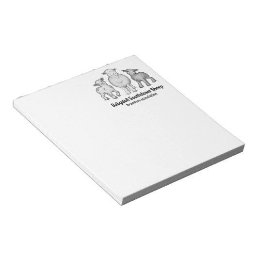 Babydoll Southdown Notitieblok (Schuin)