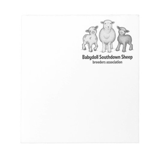 Babydoll Southdown Notitieblok (Voorkant)