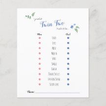 Babydouche baby voorspelt tweeledig beer-thema