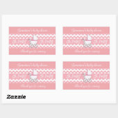 Babydouche Rechthoekige Sticker (Vel)