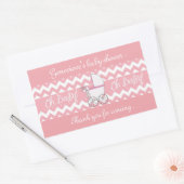 Babydouche Rechthoekige Sticker (Envelop)