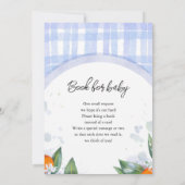 Babydouche Uitnodigingen ingericht met Tangerine (Achterkant)