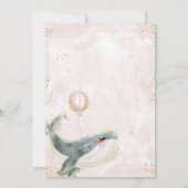 Babydouches met Zee in de natuur voor meisjes Kaart (Achterkant)