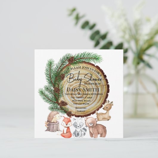 babydoucheuitnodiging (Staand voorkant)