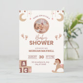 babydoucheuitnodigingen kaart (Staand voorkant)