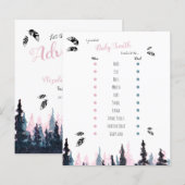 Babydouchevoorspellingen baby, bijtend avontuurthe (Voorkant / Achterkant)