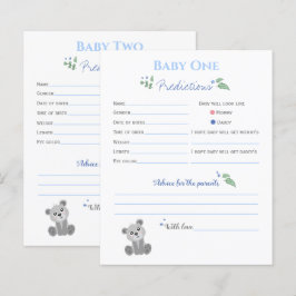 Babydouchevoorspellingen baby, bijtende tweeling