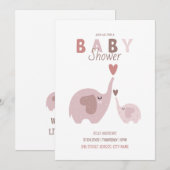 BabydouUitnodiging (Voorkant / Achterkant)