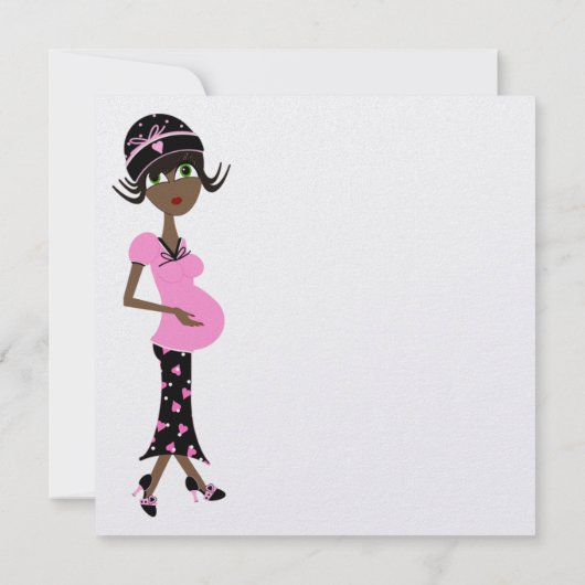 BabydouUitnodiging Kaart (Achterkant)