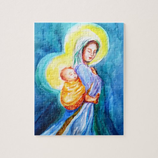Babydrager Madonna en Child Puzzle Legpuzzel (Verticaal)