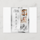 babyfeest briefkaart (Voorkant)