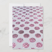 Babyfeest | Roze Stippen Kaart (Achterkant)
