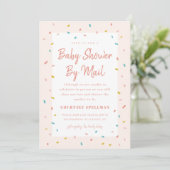 Babyfeest uitnodiging per post (Staand voorkant)