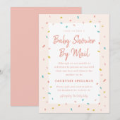 Babyfeest uitnodiging per post (Voorkant / Achterkant)