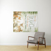 Babyfeestje Mooie Bosdieren Baby Dieren Wandkleed (In Situ (horizontaal))