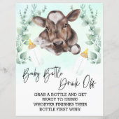 Babyfles Drink Off Game Douche Koe Kalf (Achterkant)