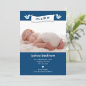 Babyfoto-aankondiging Birdie Banner Aankondiging (Staand voorkant)