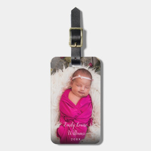 Babyfoto Bagagelabel