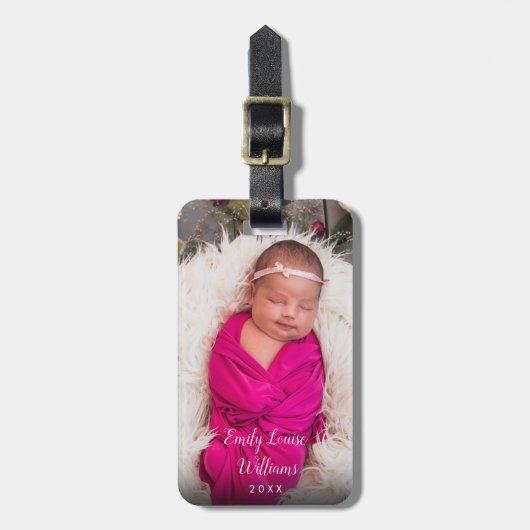 Babyfoto Bagagelabel (Voorkant verticaal)