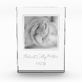 Babyfoto Geboorteaankondiging Moderne Kinderkamer  Fotoblokken (Voorkant)