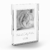 Babyfoto Geboorteaankondiging Moderne Kinderkamer  Fotoblokken (Links)