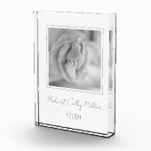 Babyfoto Geboorteaankondiging Moderne Kinderkamer  Fotoblokken (Rechts)