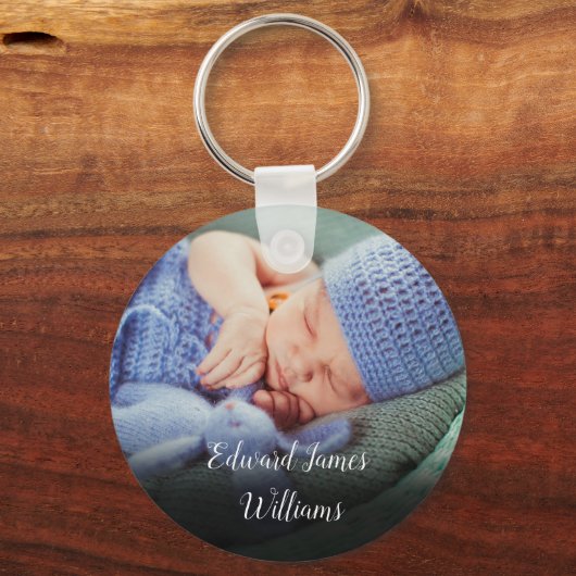 Babyfoto Sleutelhanger (Achterkant)