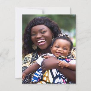 Babyfoto Toevoegen Aanpassen Personaliseer Notitiekaartje