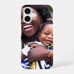 Babyfoto toevoegen Aanpassen Personaliseren iPhone 16 Hoesje