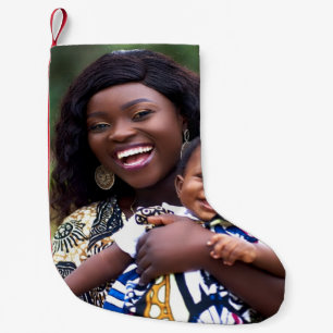 Babyfoto Toevoegen Aanpassen Personaliseren Kleine Kerstsok