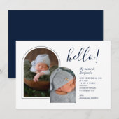 Babyfoto's Script Geboorteaankondiging (Voorkant / Achterkant)
