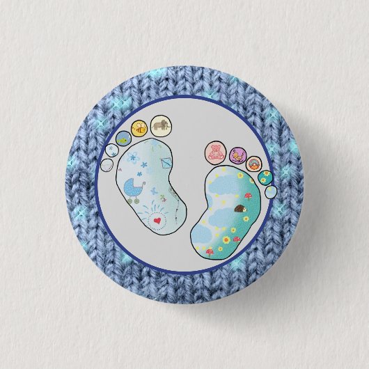 Babyfüsse Ronde Button 3,2 Cm (Voorkant)