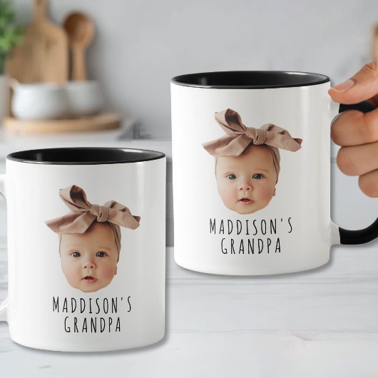 Babygezicht Foto Aangepaste Opa Mok