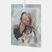 BabyGraceB Aankomst Glas Ornament (Voorkant links)