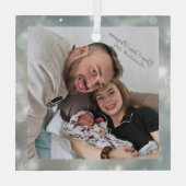 BabyGraceB Aankomst Glas Ornament (Achterkant)