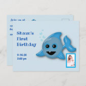 Babyhaai met foto briefkaart (Voorkant / Achterkant)