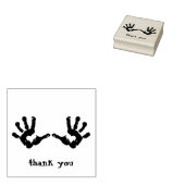 Babyhanden Pasgeboren Bedankt Rubberstempel (Gestempeld)