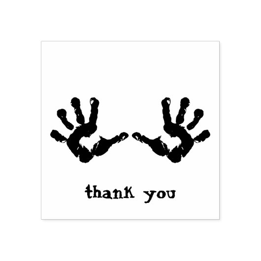 Babyhanden Pasgeboren Bedankt Rubberstempel (Afrduk)