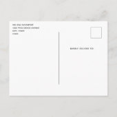 Babyhert met Gewei en Bloemen Bewaar de Datum Uitnodiging Briefkaart (Achterkant)