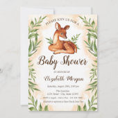 Babyhert verlaat babyshower kaart (Voorkant)